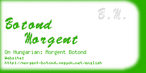 botond morgent business card